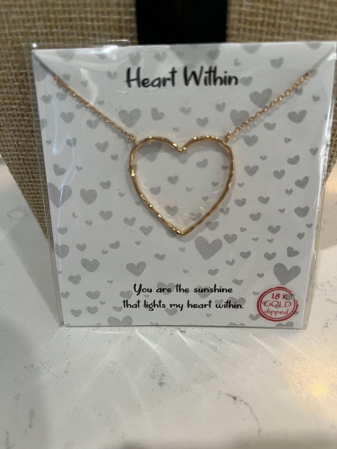 Thin Gold Heart Necklace - Marie Claire's House of Style