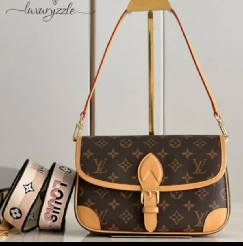 Brown with Crossbody strap