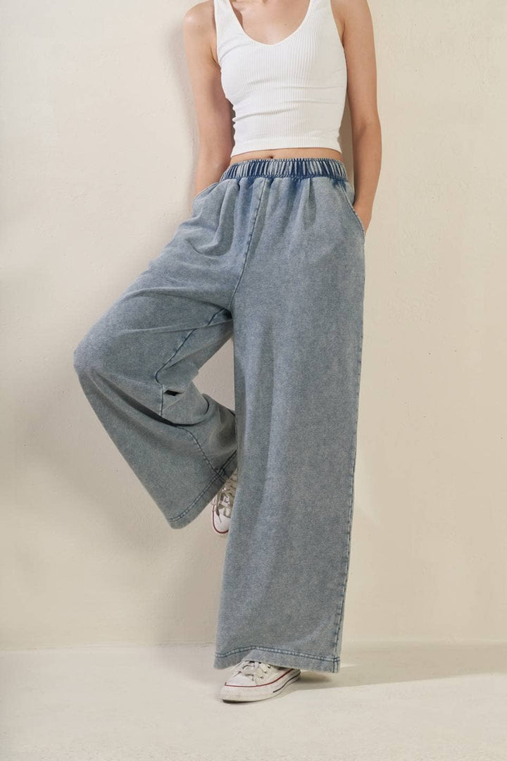 A washed sweat pant - FP1366