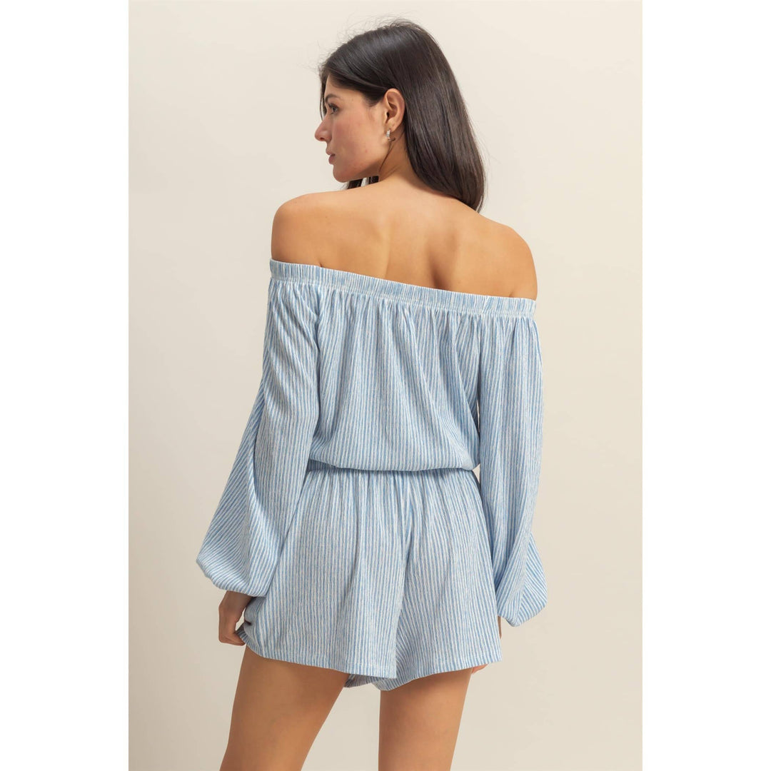 DZ25A835-SET-Off Shoulder Top And Short Set - Marie Claire's House of Style 
