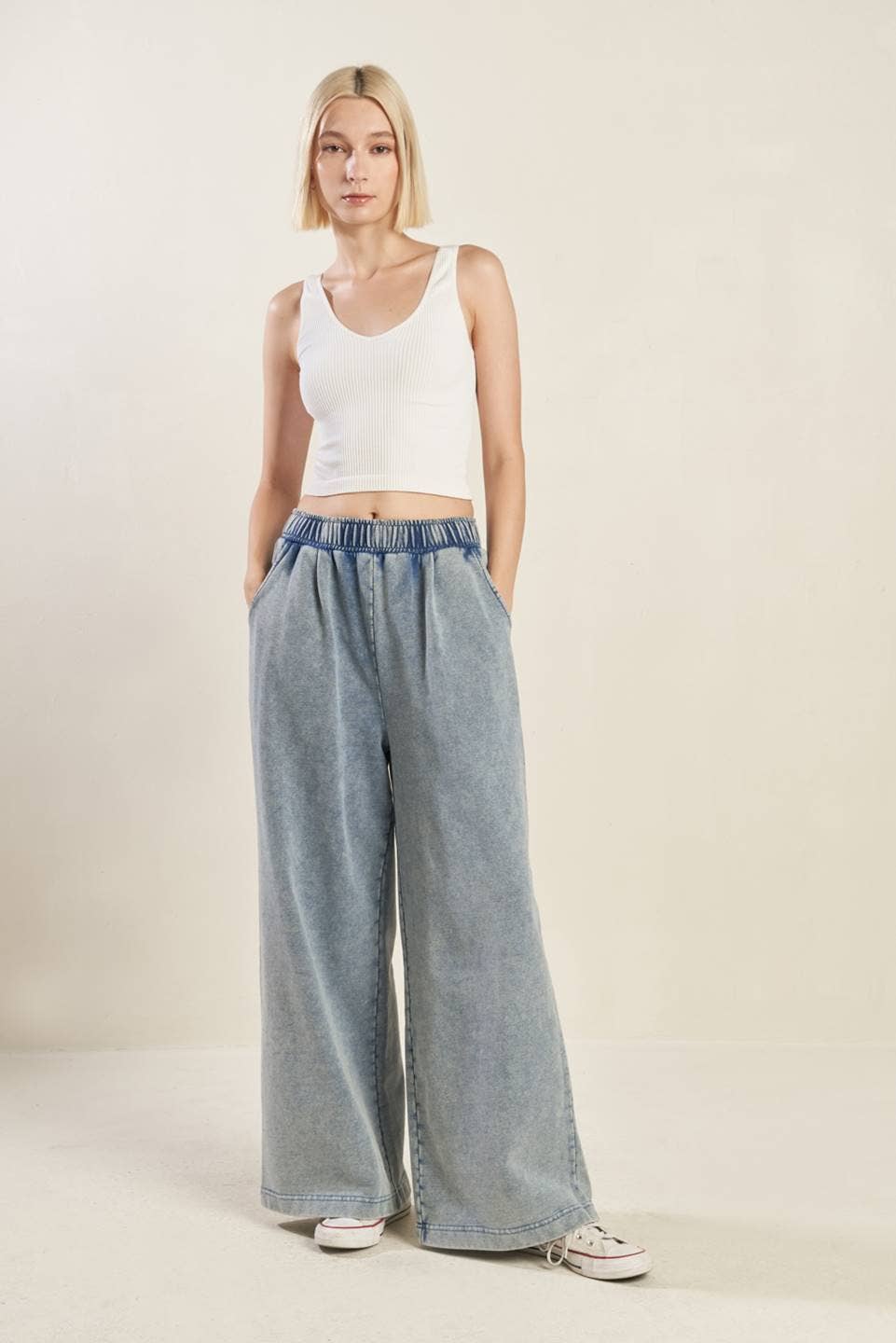 A washed sweat pant - FP1366