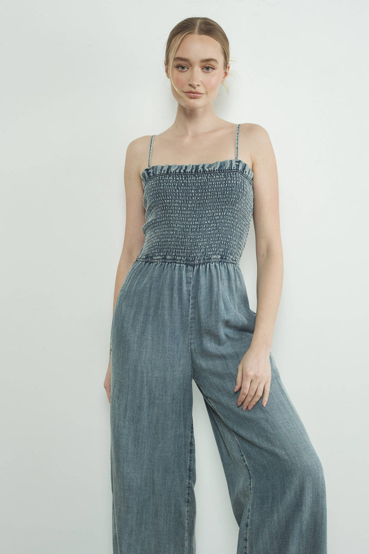 MORGAN WASHED TENCEL JUMPSUIT - Marie Claire's House of Style 