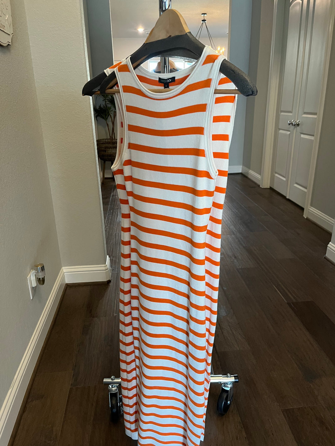 Orange striped maxi - Marie Claire's House of Style 