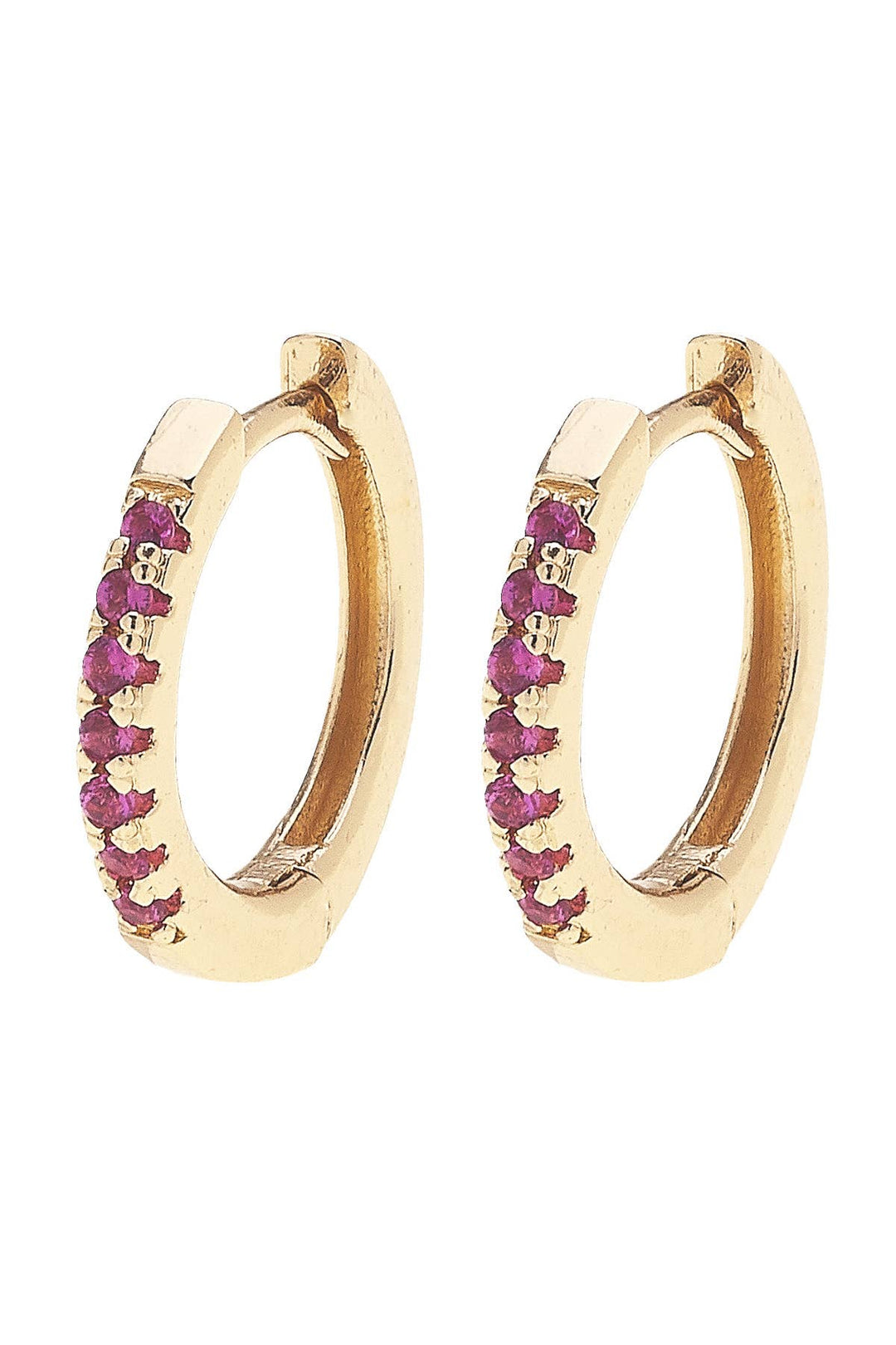 Remi Pave Huggie Hoop Earrings