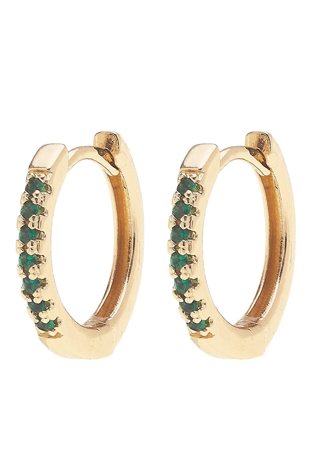 Remi Pave Huggie Hoop Earrings