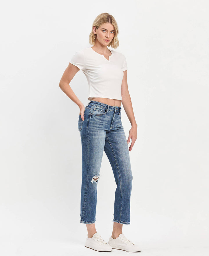 HIGH RISE ANKLE STRAIGHT JEANS - Marie Claire's House of Style 