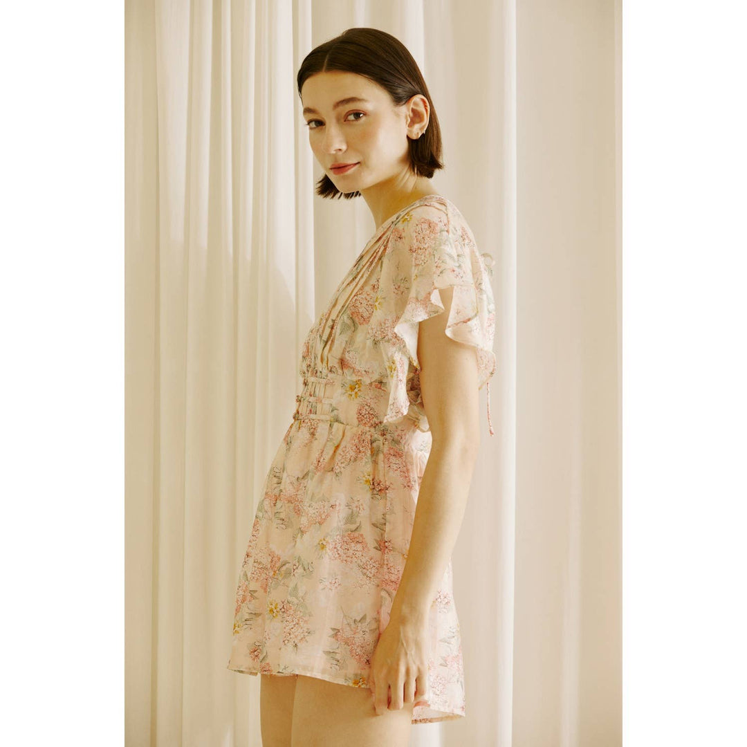 ROMANTIC FLORAL OPEN-BACK ROMPER - Marie Claire's House of Style 