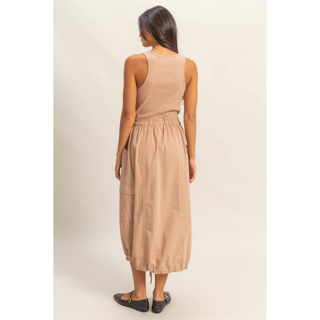 DZ25C149-Sleeveless Cargo Midi Dress - Marie Claire's House of Style 