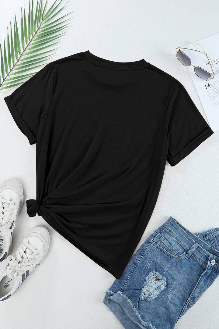 Women American Flag USA 9 Patterns Graphic T Shirt