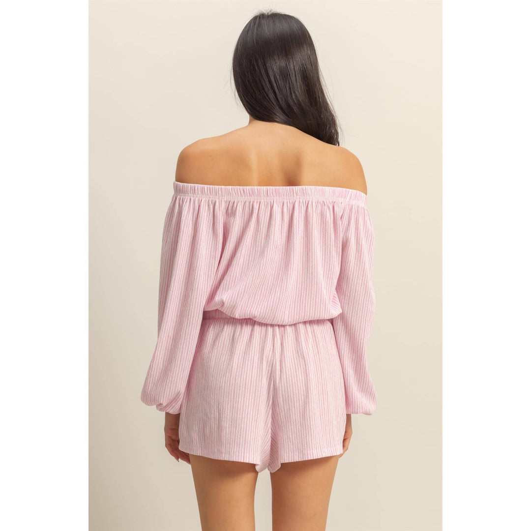 DZ25A835-SET-Off Shoulder Top And Short Set - Marie Claire's House of Style 