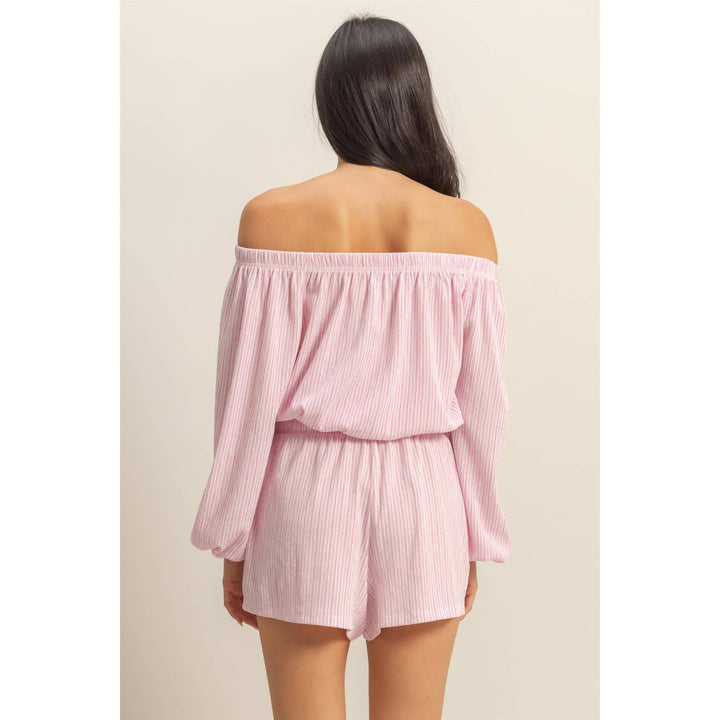 DZ25A835-SET-Off Shoulder Top And Short Set - Marie Claire's House of Style 