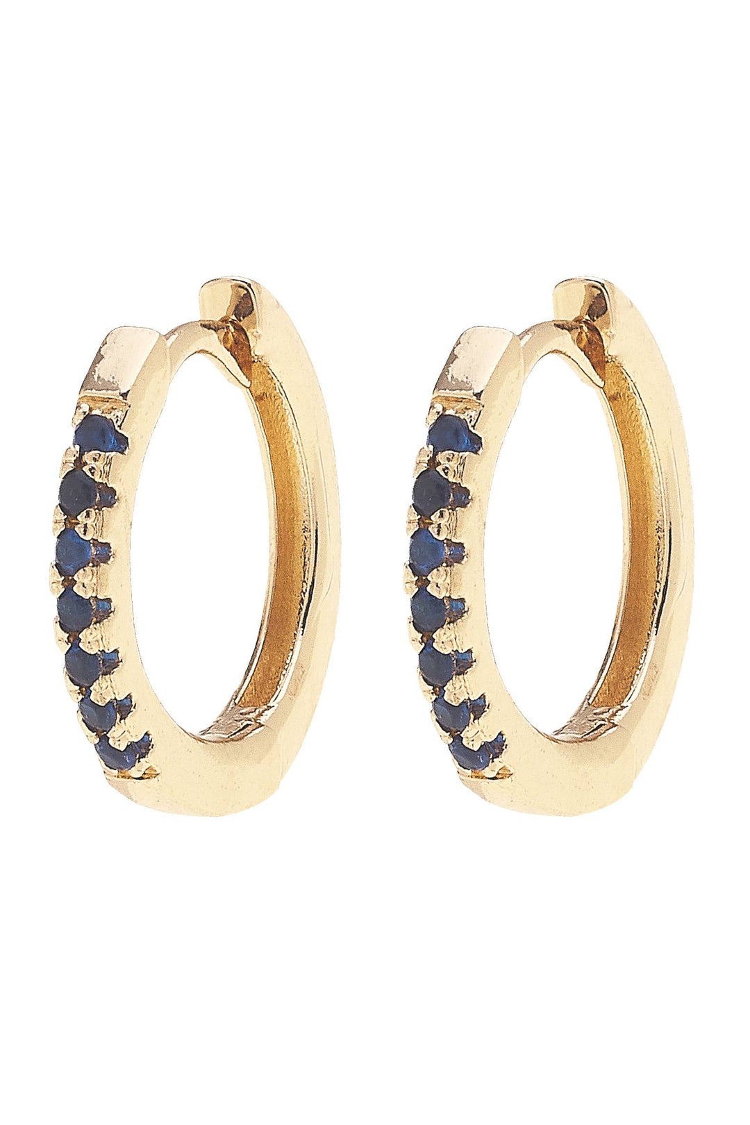 Remi Pave Huggie Hoop Earrings