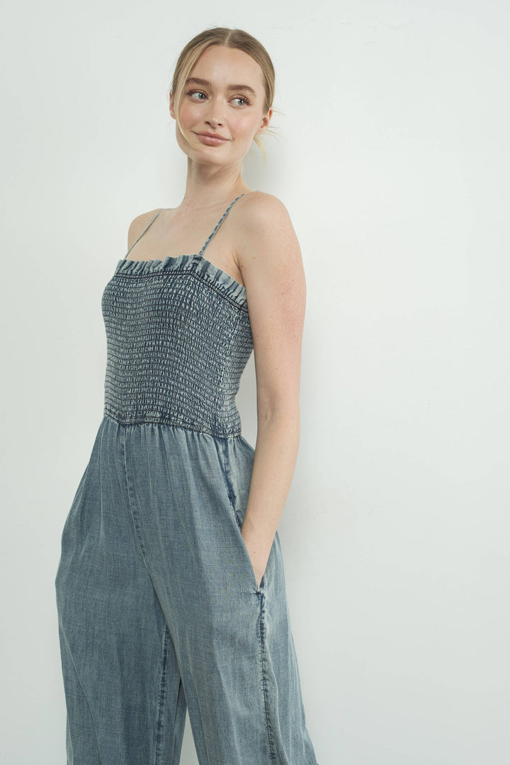 MORGAN WASHED TENCEL JUMPSUIT - Marie Claire's House of Style 