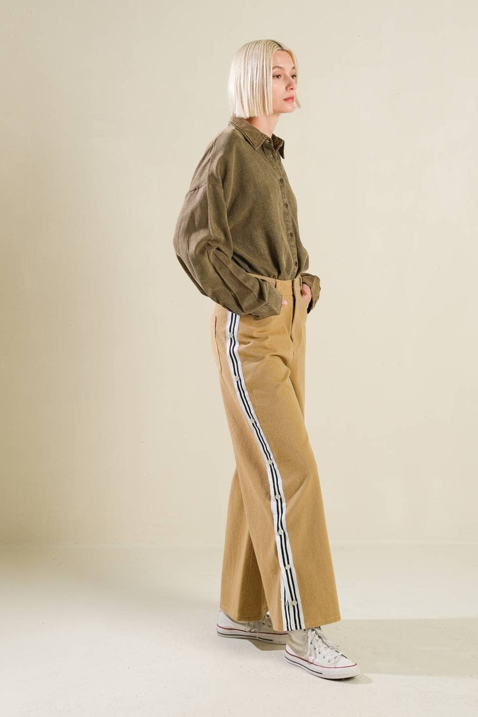 A woven twill pant - FP1320-C