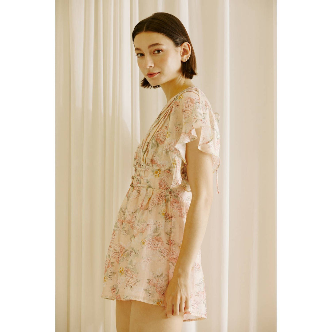 ROMANTIC FLORAL OPEN-BACK ROMPER - Marie Claire's House of Style 