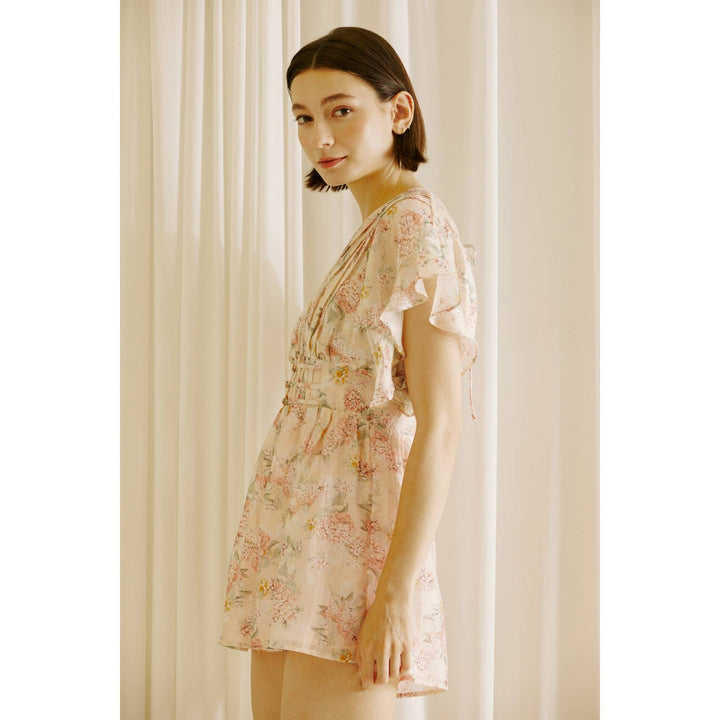 ROMANTIC FLORAL OPEN-BACK ROMPER - Marie Claire's House of Style 