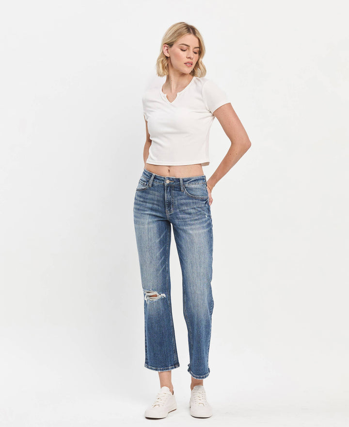 HIGH RISE ANKLE STRAIGHT JEANS - Marie Claire's House of Style 