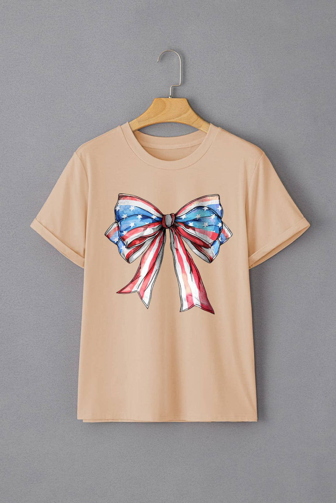 Women American Flag USA 9 Patterns Graphic T Shirt