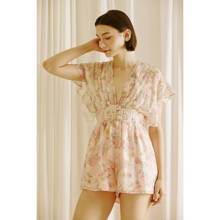 ROMANTIC FLORAL OPEN-BACK ROMPER - Marie Claire's House of Style 