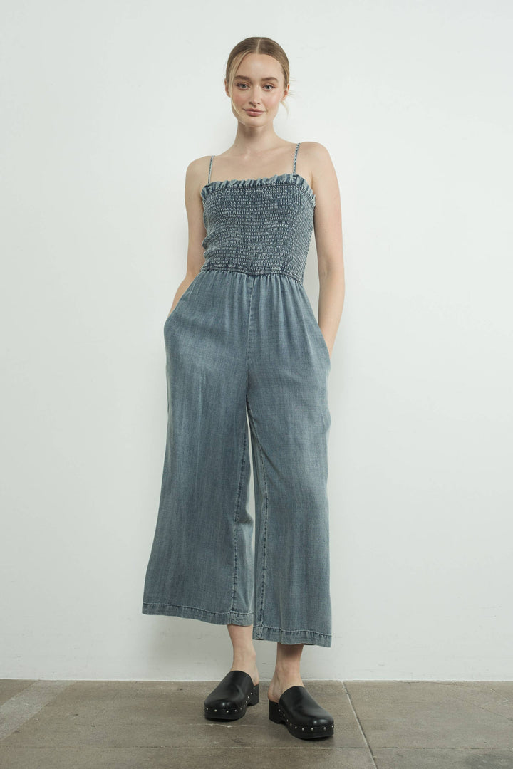 MORGAN WASHED TENCEL JUMPSUIT - Marie Claire's House of Style 