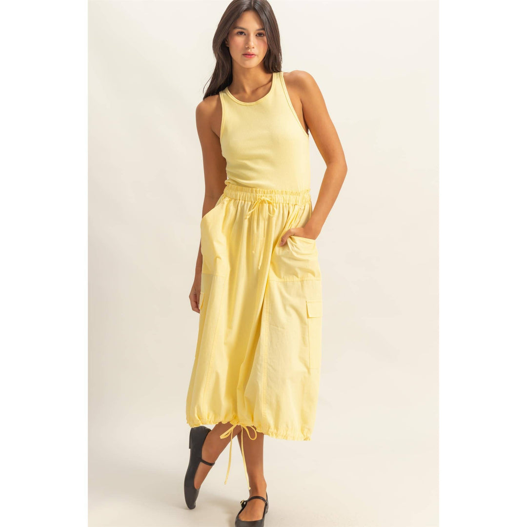 DZ25C149-Sleeveless Cargo Midi Dress - Marie Claire's House of Style 