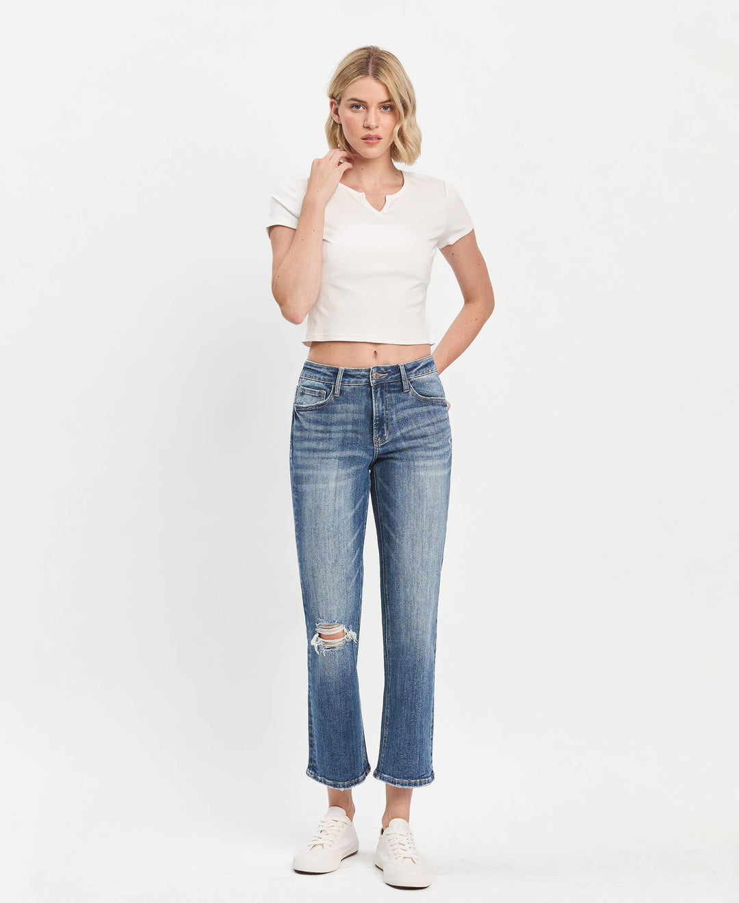 HIGH RISE ANKLE STRAIGHT JEANS - Marie Claire's House of Style 