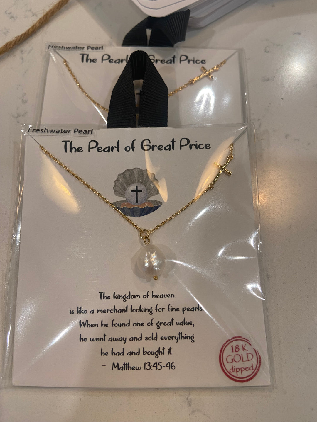 Pearl Cross Necklace - Marie Claire's House of Style 