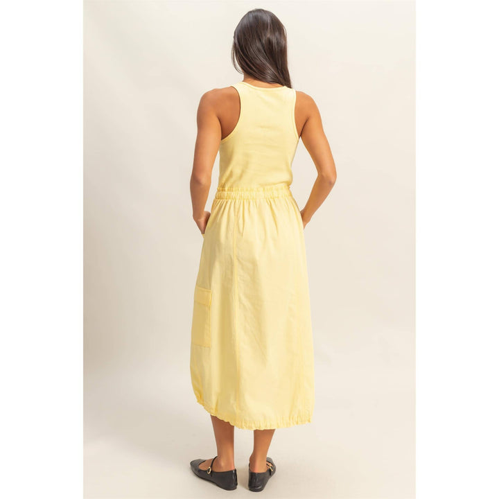 DZ25C149-Sleeveless Cargo Midi Dress - Marie Claire's House of Style 