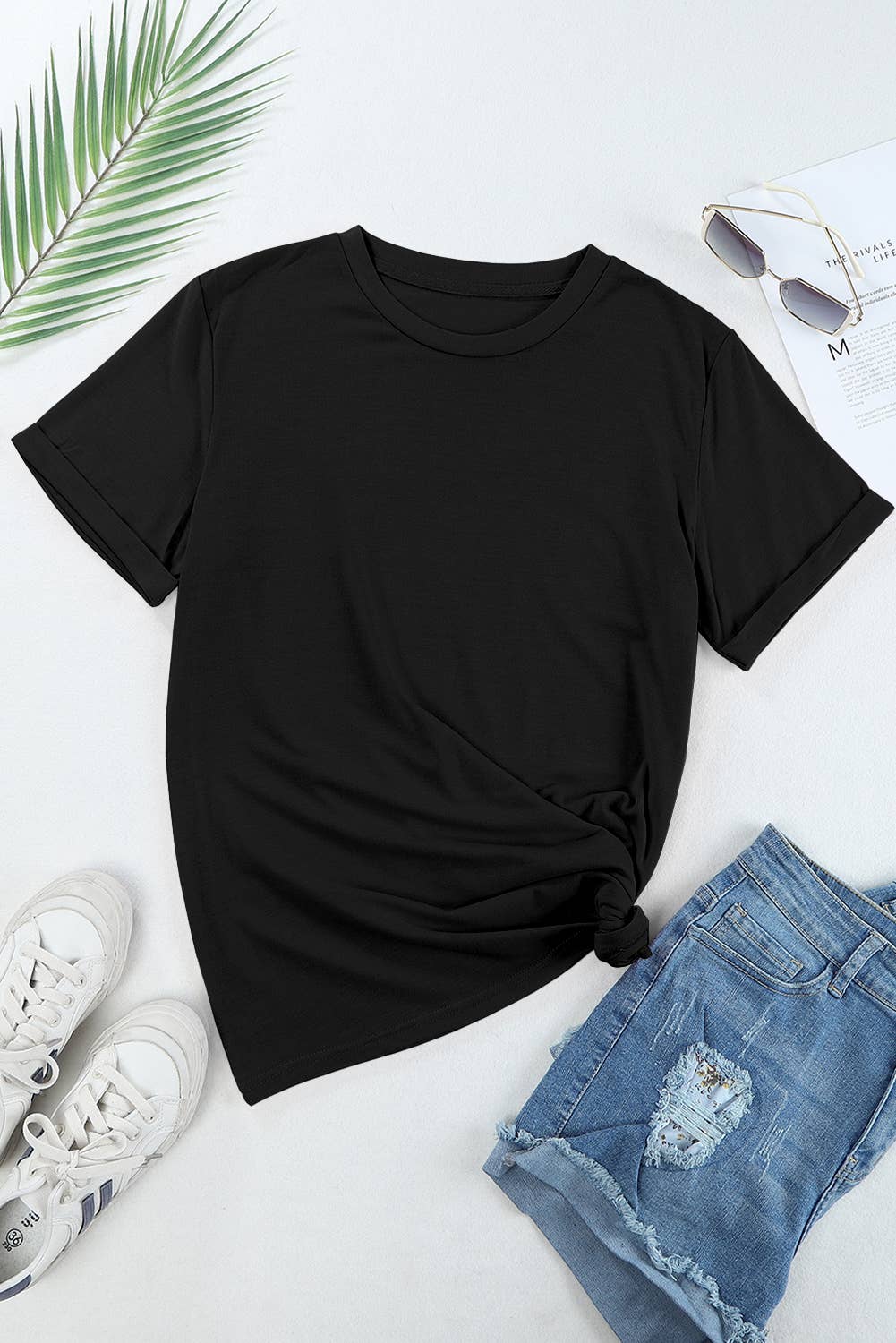 Women American Flag USA 9 Patterns Graphic T Shirt