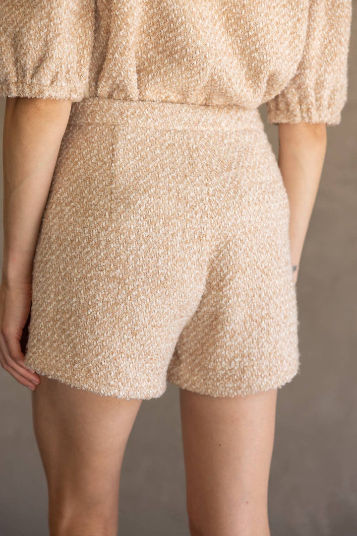 Mix Quilted and Tweed Fabric Shorts - Marie Claire's House of Style 