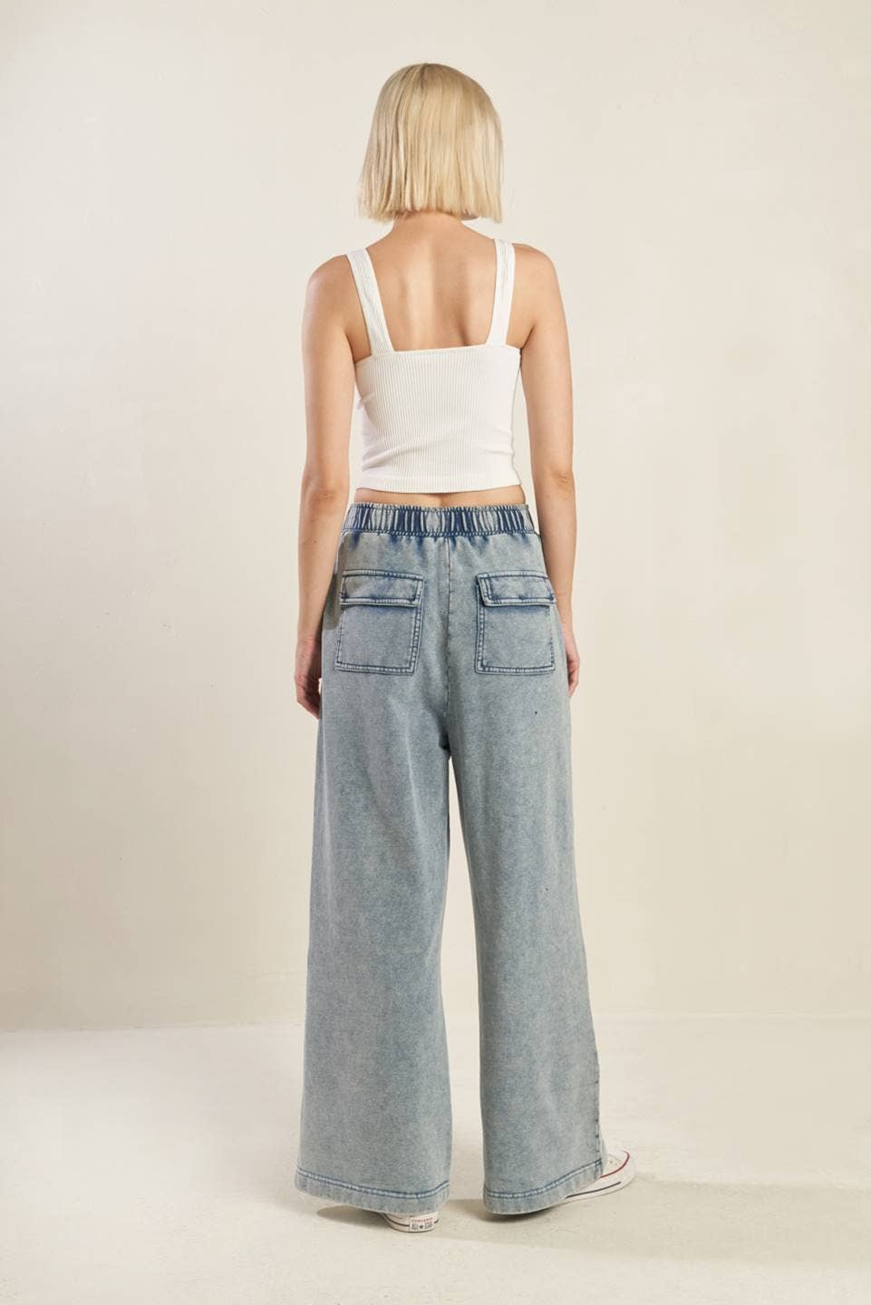 A washed sweat pant - FP1366