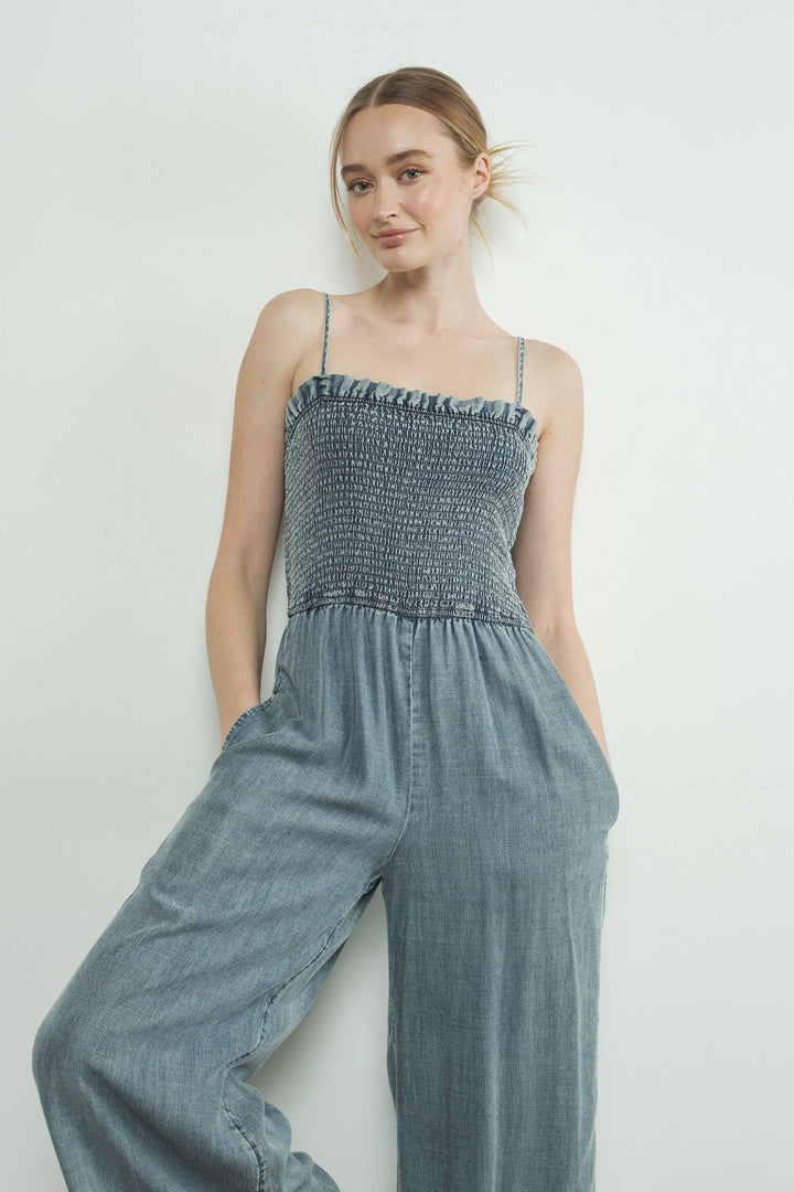 MORGAN WASHED TENCEL JUMPSUIT - Marie Claire's House of Style 