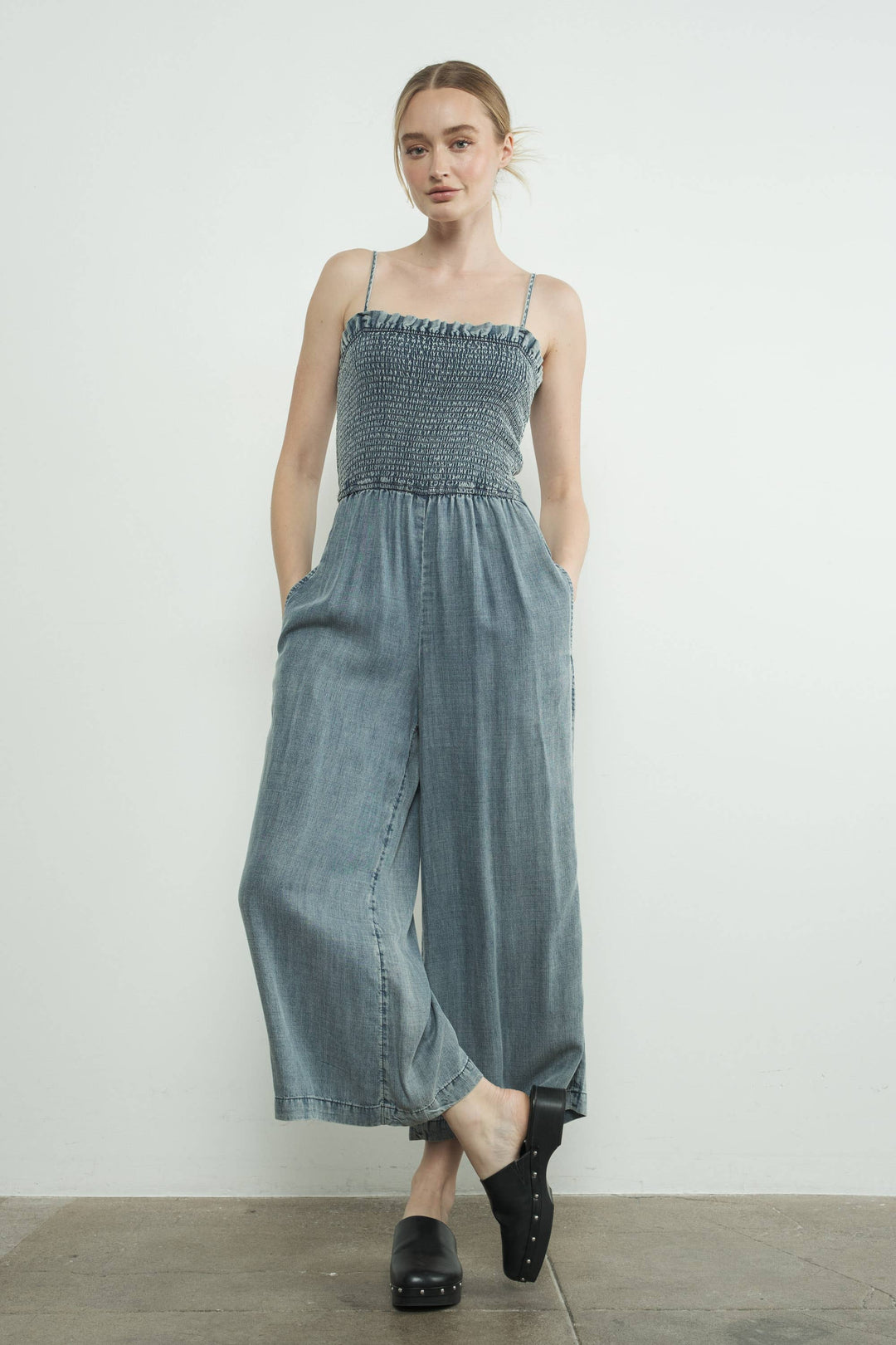 MORGAN WASHED TENCEL JUMPSUIT - Marie Claire's House of Style 
