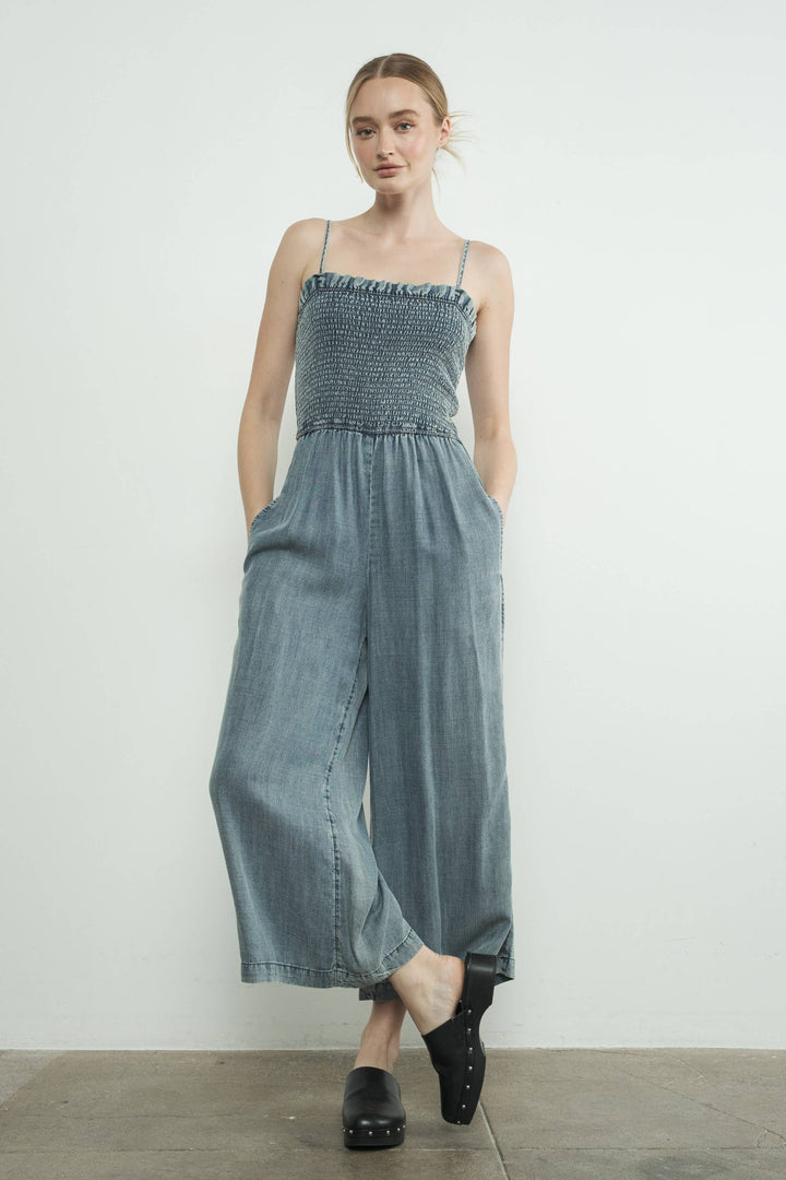MORGAN WASHED TENCEL JUMPSUIT - Marie Claire's House of Style 
