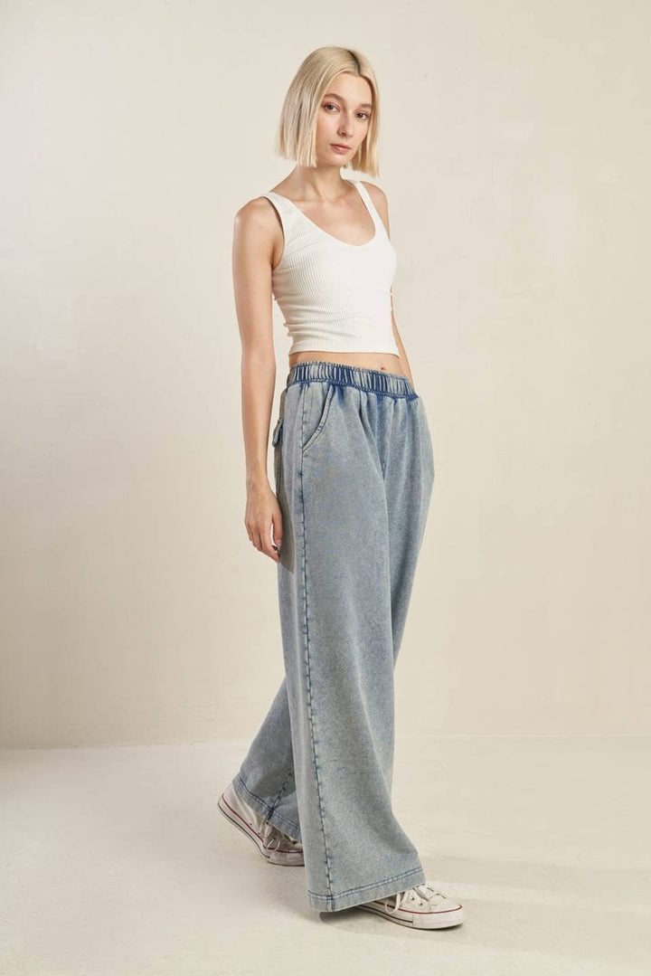 A washed sweat pant - FP1366