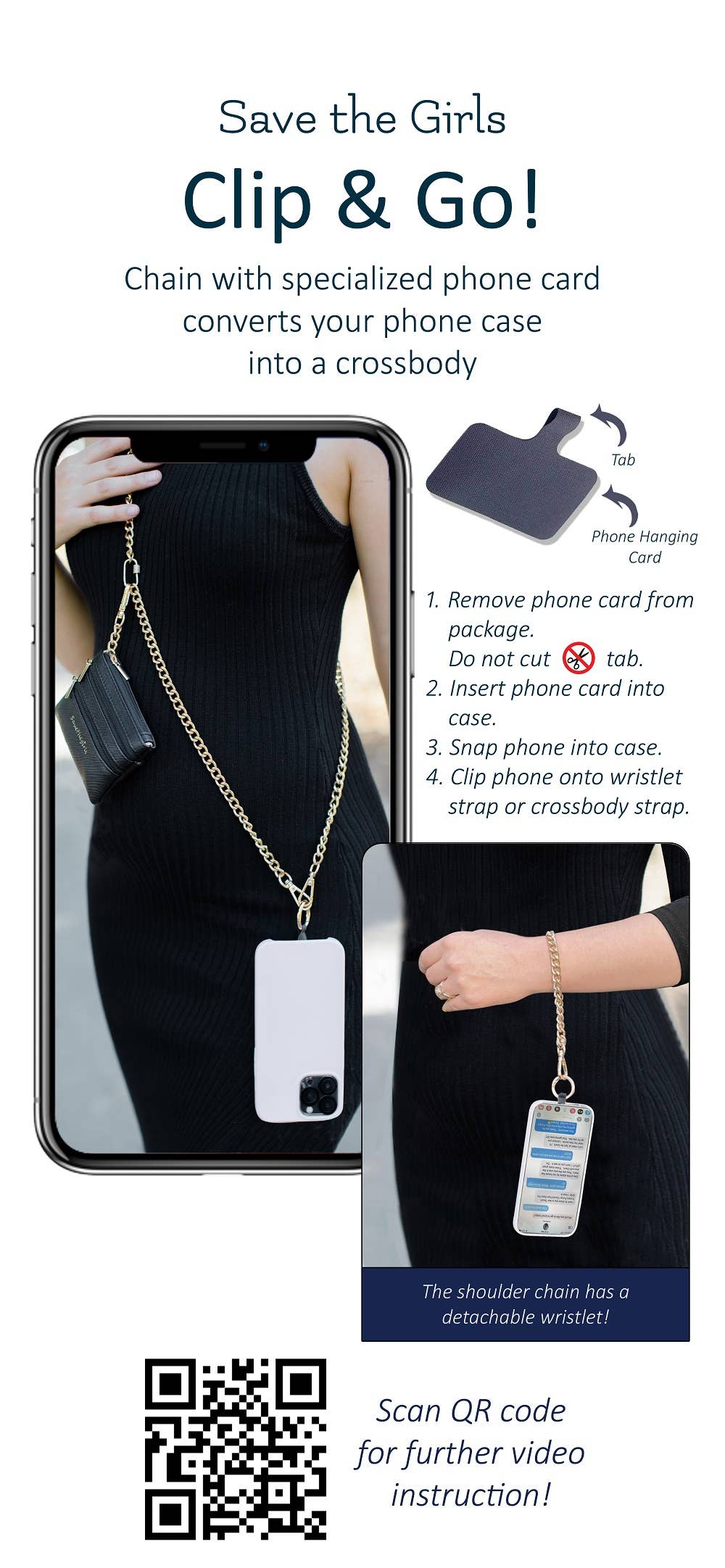 Clip & Go Crossbody Phone Accessory  - Marie Claire's House of Style 