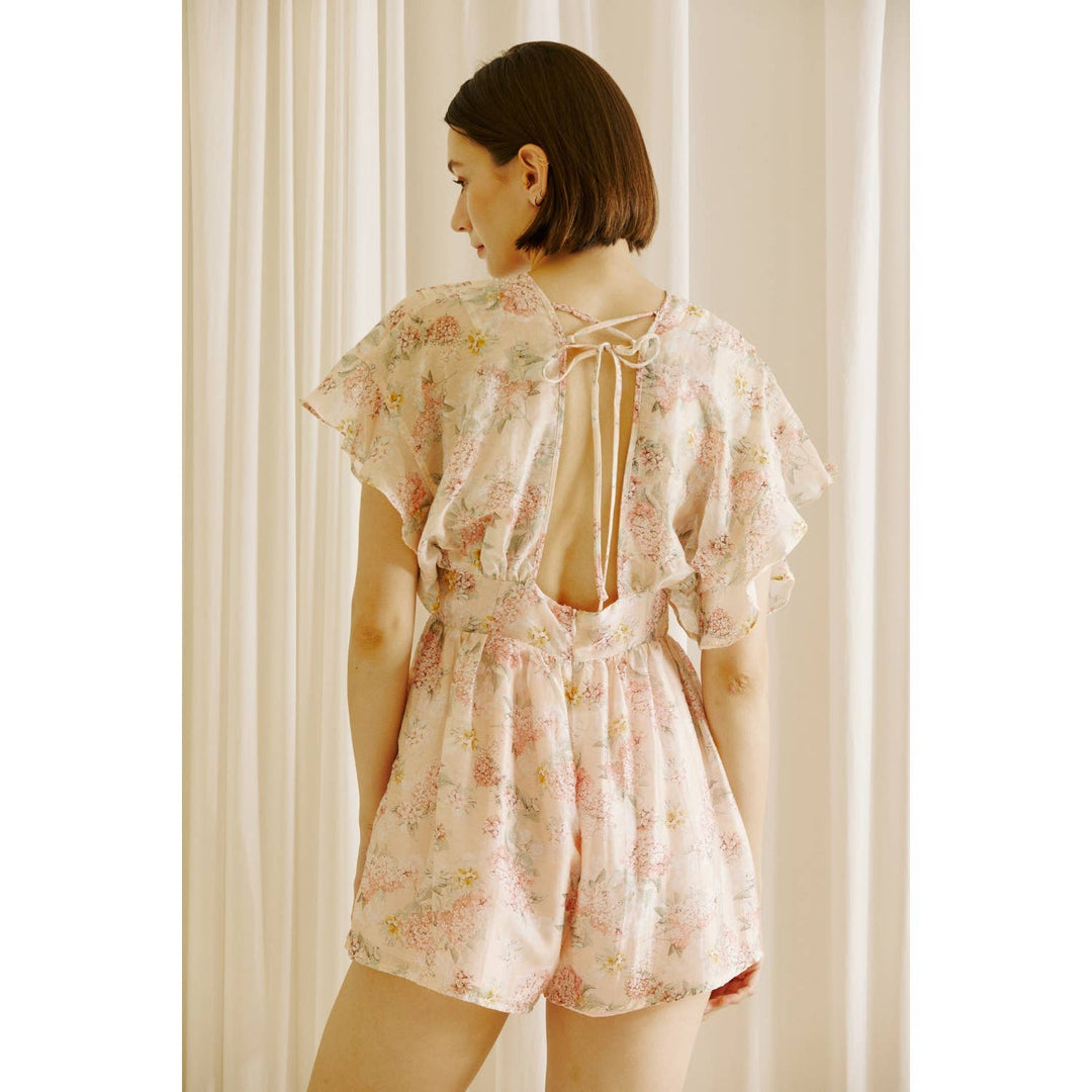 ROMANTIC FLORAL OPEN-BACK ROMPER - Marie Claire's House of Style 
