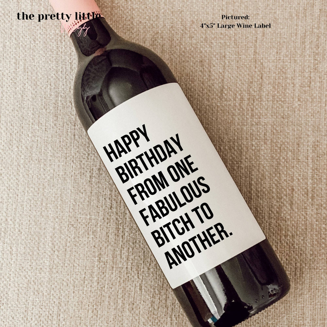 Birthday Wine Label, Birthday Gift for Her, Birthday Gift for Him, 30th Birthday, 40th Birthday, 50th Birthday, Birthday Card, Birthday Box - Marie Claire's House of Style 